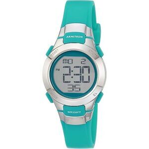 Armitron Sport Teal Resin Digital Chronograph Ladies Watch